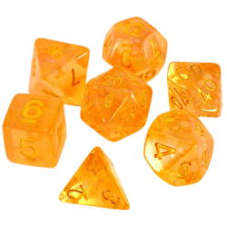 Poly Dice Set for RPGs (Fire Sprite)