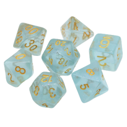 Poly Dice Set for RPGs (Water Sprite)