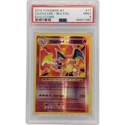 Charizard Reverse Holo Evolutions #11 PSA 9