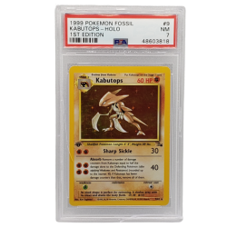 Kabutops 1st Edition Fossil #9 PSA 7