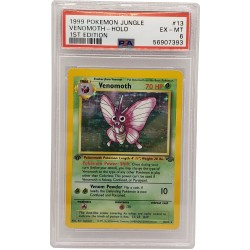 Venomoth Jungle 1st Edition #13 PSA 6