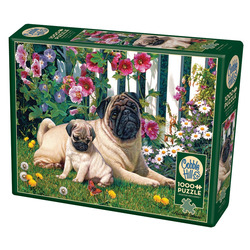 Cobble Hill: Pug Family | 1000 Piece Puzzle