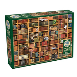 Cobble Hill: The Cat Library | 1000 Piece Puzzle